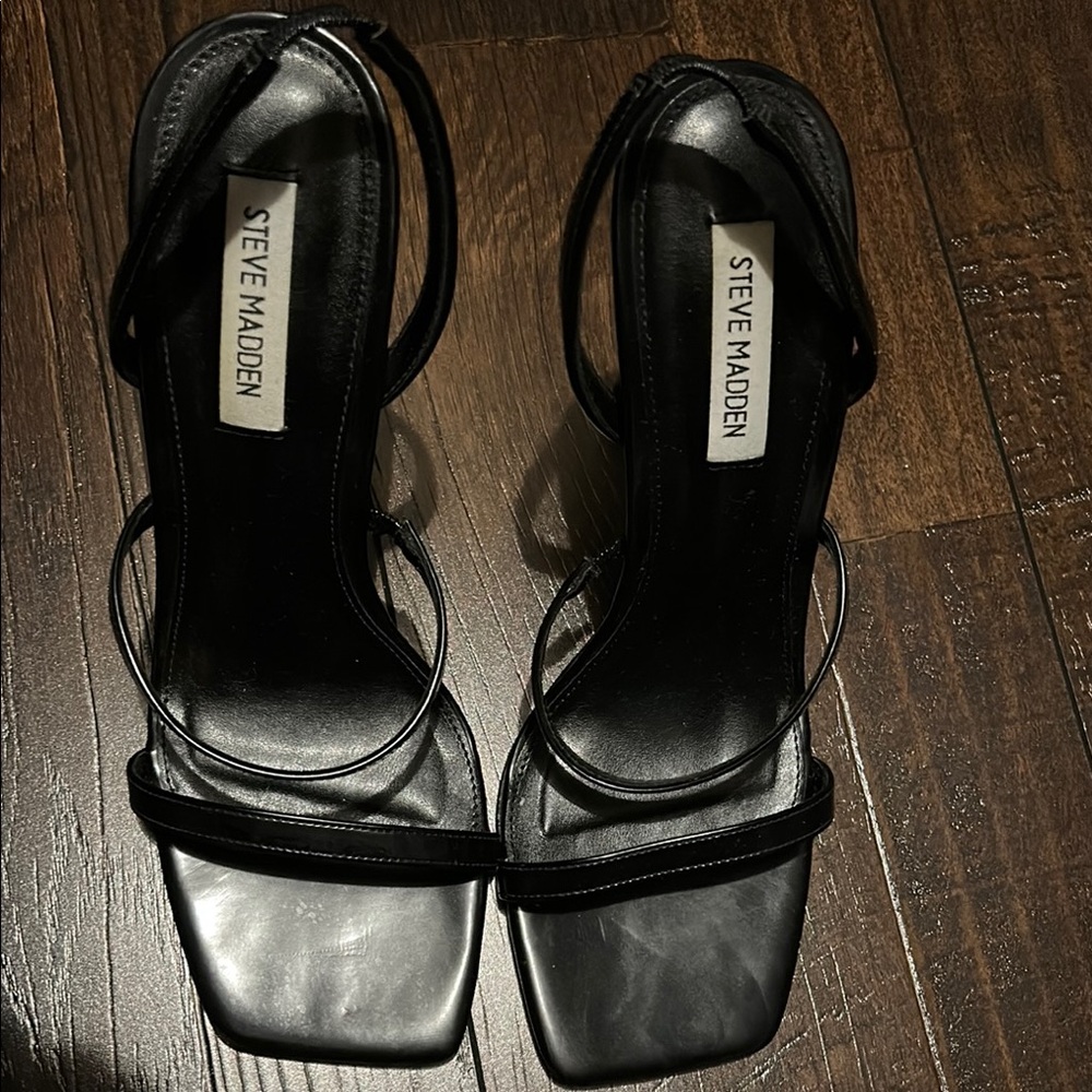 Steve Madden Black Women's Strappy Heels